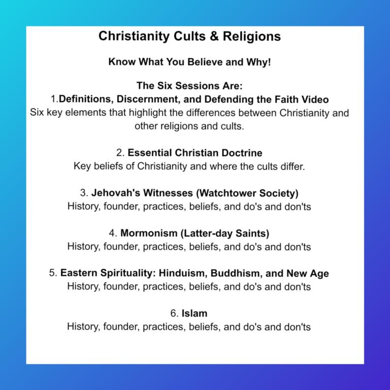 Christianity Cults and Religions 