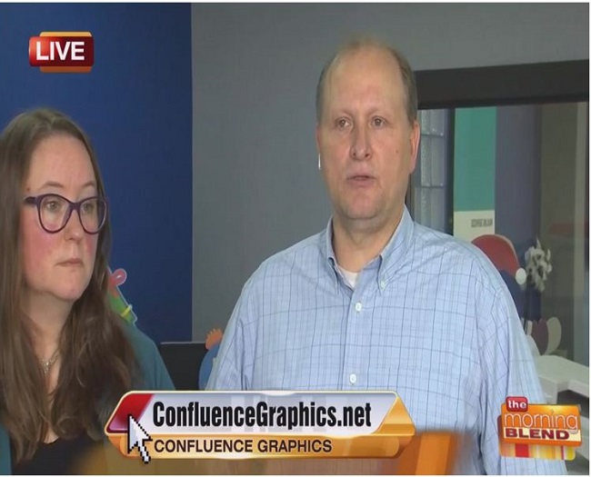 New Owners of Confluence Graphics Featured On Morning Blend