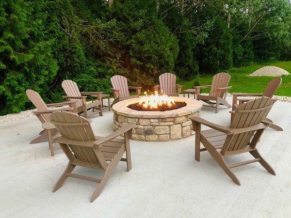 Sister Bay Inn Adds Outdoor Fire Pit & Grilling Patio