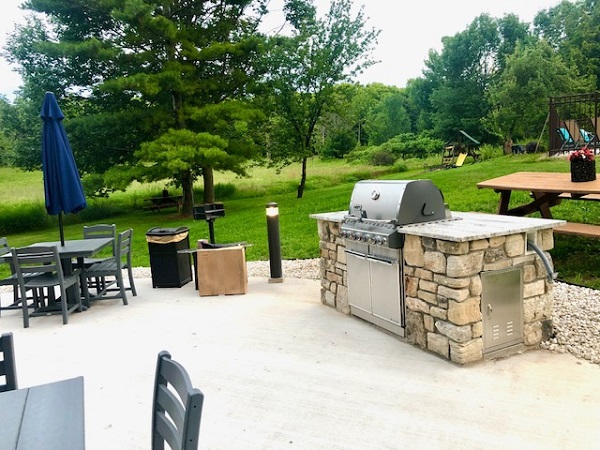New Outdoor Lodging Guest Preparation and Grilling Area 