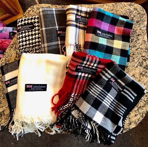 Scottish Made Cashmere Scarfs-Beautiful Selection - for $15